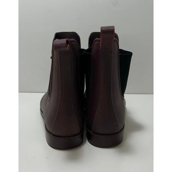 J. CREW Purple Chelsea Rain Boots Booties Rubber Waterproof Womens 9 - Picture 3 of 8